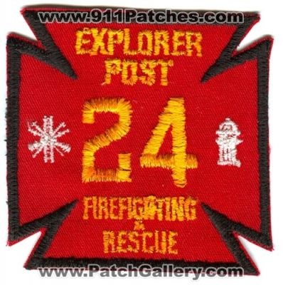 King County Fire District 24 Explorer Post FireFighting And Rescue (Washington)
Scan By: PatchGallery.com
Keywords: co. dist. number no. #24 department dept.