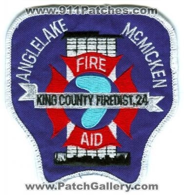 King County Fire District 24 Anglelake McMicken (Washington)
Scan By: PatchGallery.com
Keywords: co. dist. number no. #24 department dept. aid