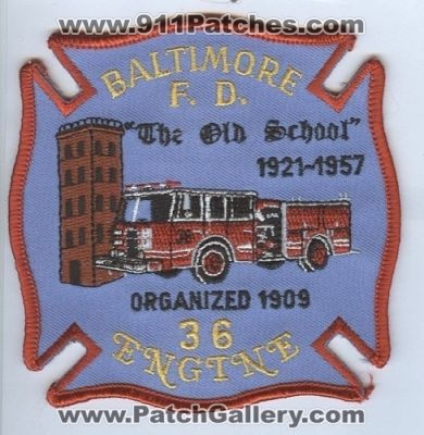 Baltimore City Fire Engine 36 (Maryland)
Thanks to Brent Kimberland for this scan.
Keywords: f.d. fd department