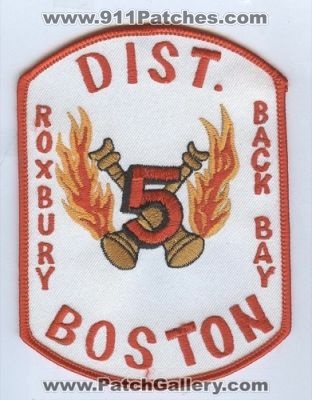 Boston Fire District 5 (Massachusetts)
Thanks to Brent Kimberland for this scan.
Keywords: dist.