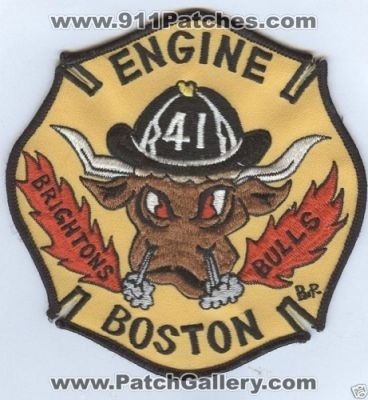 Boston Fire Engine 41 (Massachusetts)
Thanks to Brent Kimberland for this scan.
