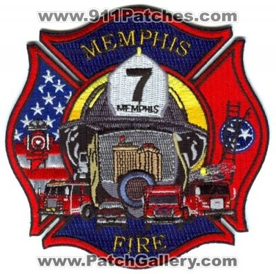 Memphis Fire Department Battalion 7 (Tennessee)
Scan By: PatchGallery.com
Keywords: dept. mfd company station
