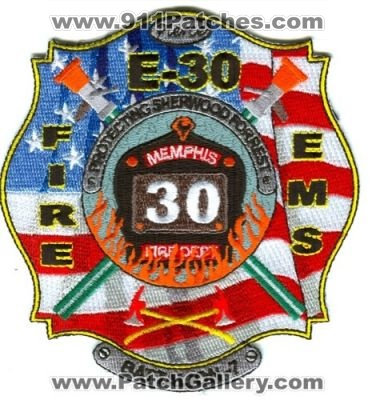 Memphis Fire Department Engine 30 Battalion 7 Patch (Tennessee)
Scan By: PatchGallery.com
Keywords: dept. mfd company co. station e-30 ems pierce protecting sherwood forrest
