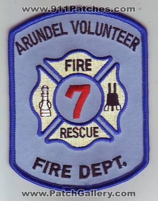 Arundel Volunteer Fire Department 7 (Maryland)
Thanks to Dave Slade for this scan.
Keywords: rescue dept.