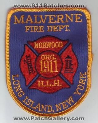 Malverne Fire Department (New York)
Thanks to Dave Slade for this scan.
Keywords: dept. norwood h.l.h. long island