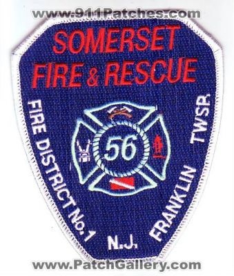 Somerset Fire And Rescue District Number 1 (New Jersey)
Thanks to Dave Slade for this scan.
Keywords: & no. n.j. franklin twsp. township 56