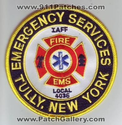 Tully Fire EMS Emergency Services IAFF Local 4036 (New York)
Thanks to Dave Slade for this scan.
