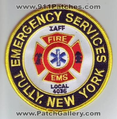 Tully Fire EMS Emergency Services IAFF Local 4036 (New York)
Thanks to Dave Slade for this scan.

