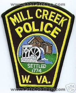 Mill Creek Police (West Virginia)
Thanks to apdsgt for this scan.
Keywords: w. va.