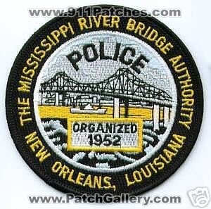 The Mississippi River Bridge Authority Police (Louisiana)
Thanks to apdsgt for this scan.
Keywords: new orleans