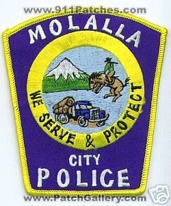 Molalla City Police (Oregon)
Thanks to apdsgt for this scan.

