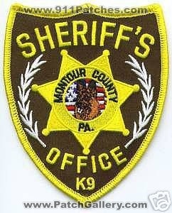 Montour County Sheriff's Office K-9 (Pennsylvania)
Thanks to apdsgt for this scan.
Keywords: sheriffs k9 pa.