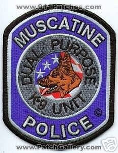 Muscatine Police Dual Purpose K-9 Unit (Iowa)
Thanks to apdsgt for this scan.
Keywords: k9