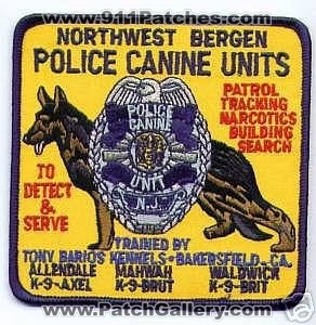 Northwest Bergen Police Canine Units (New Jersey)
Thanks to apdsgt for this scan.
Keywords: k-9 k9 n.j. allendale mahwah waldwick patrol tracking narcotics building search