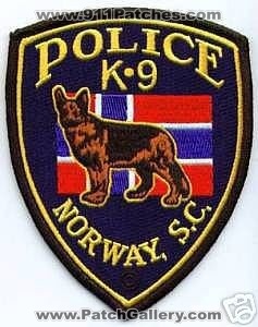 Norway Police K-9 (South Carolina)
Thanks to apdsgt for this scan.
Keywords: k9 s.c.