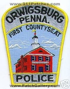Orwigsburg Police (Pennsylvania)
Thanks to apdsgt for this scan.
Keywords: penna.