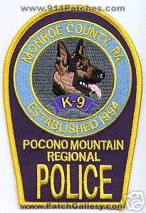 Pocono Mountain Regional Police K-9 (Pennsylvania)
Thanks to apdsgt for this scan.
Keywords: k9 monroe county pa
