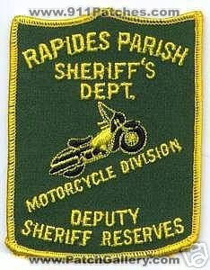 Rapides Parish Sheriff's Department Reserves Deputy Motorcycle Division (Louisiana)
Thanks to apdsgt for this scan.
Keywords: sheriffs dept.