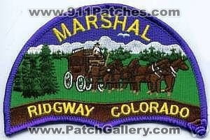 Ridgway Marshal (Colorado)
Thanks to apdsgt for this scan.
