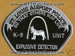 Saint Louis Airport Police K-9 Unit Explosive Detection (Missouri)
Thanks to apdsgt for this scan.
Keywords: st. k9