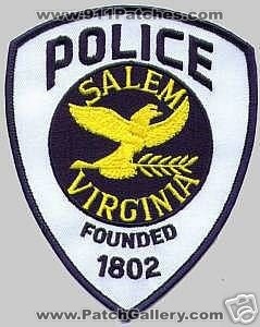 Salem Police (Virginia)
Thanks to apdsgt for this scan.
