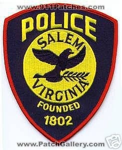 Salem Police (Virginia)
Thanks to apdsgt for this scan.
