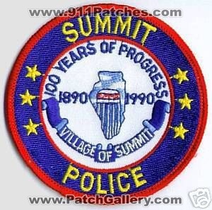 Summit Police (Illinois)
Thanks to apdsgt for this scan.
Keywords: village of