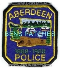 Aberdeen Police (Washington)
Thanks to BensPatchCollection.com for this scan.
