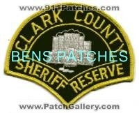 Clark County Sheriff Reserve (Washington)
Thanks to BensPatchCollection.com for this scan.
