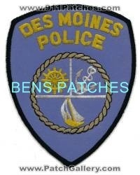 Des Moines Police (Washington)
Thanks to BensPatchCollection.com for this scan.
