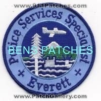 Everett Police Services Specialist (Washington)
Thanks to BensPatchCollection.com for this scan.
