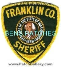 Franklin County Sheriff (Washington)
Thanks to BensPatchCollection.com for this scan.
Keywords: co.