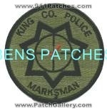 King County Police Marksman (Washington)
Thanks to BensPatchCollection.com for this scan.
Keywords: co.