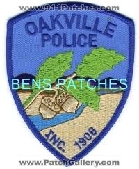 Oakville Police (Washington)
Thanks to BensPatchCollection.com for this scan.

