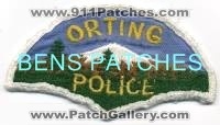 Orting Police (Washington)
Thanks to BensPatchCollection.com for this scan.
