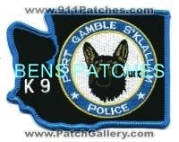 Port Gamble Sklallam Police K-9 (Washington)
Thanks to BensPatchCollection.com for this scan.
Keywords: k9
