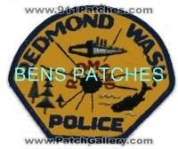Redmond Police (Washington)
Thanks to BensPatchCollection.com for this scan.
