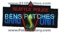 Seattle Police Gang Unit (Washington)
Thanks to BensPatchCollection.com for this scan.
