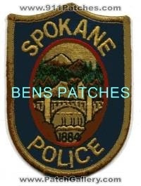 Spokane Police (Washington)
Thanks to BensPatchCollection.com for this scan.
