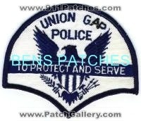 Union Gap Police (Washington)
Thanks to BensPatchCollection.com for this scan.
