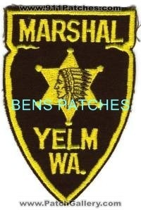 Yelm Marshal (Washington)
Thanks to BensPatchCollection.com for this scan.
Keywords: wa.
