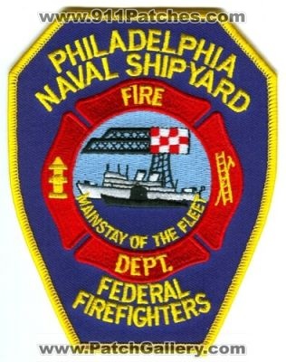 Philadelphia Naval Shipyard Fire Department Federal FireFighters (Pennsylvania)
Scan By: PatchGallery.com
Keywords: dept. usn navy military mainstay of the fleet