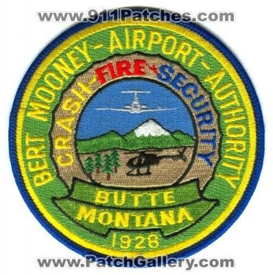 Bert Mooney Airport Authority Crash Fire Security (Montana)
Scan By: PatchGallery.com
Keywords: cfr arff aircraft rescue firefighter firefighting butte