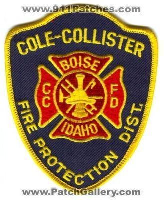 Cole-Collister Fire Protection District Patch (Idaho)
[b]Scan From: Our Collection[/b]
Keywords: dist. boise cc fd ccfd department