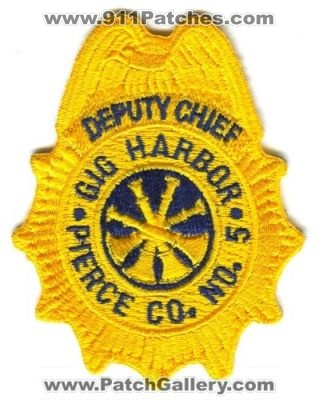 Gig Harbor Pierce County Fire District 5 Deputy Chief Patch (Washington)
Scan By: PatchGallery.com
Keywords: co. dist. number no. #5 department dept.