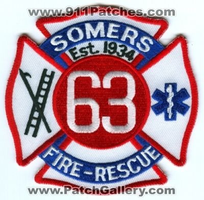 Somers Fire Rescue Department Patch (Wisconsin)
Scan By: PatchGallery.com
Keywords: dept. 63 company co. station
