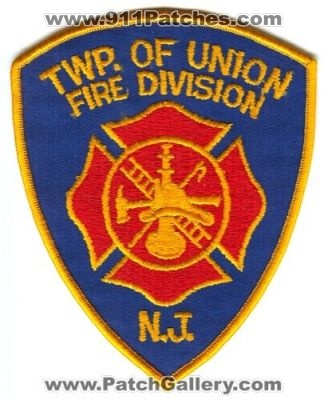 Union Township Fire Division Patch (New Jersey)
[b]Scan From: Our Collection[/b]
Keywords: twp. of n.j.