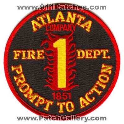 Atlanta Fire Department Company 1 Patch (Georgia)
[b]Scan From: Our Collection[/b]
Keywords: dept. station promt to action