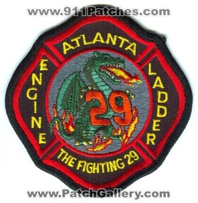 Atlanta Fire Company 29 Patch (Georgia)
[b]Scan From: Our Collection[/b]
Keywords: engine ladder