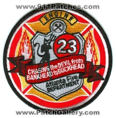 Atlanta Fire Engine Company 23 Patch (Georgia)
[b]Scan From: Our Collection[/b]
Keywords: department